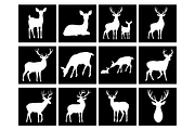 Deer Stencil, Deers Bundles Stencil., an Object Graphic by Doodle Cloud Studio (Thumbnail 1 of 2)