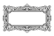 Vintage Rectangle Frame SVG Bundle, an Illustration by Designs_River (Thumbnail 10 of 31)