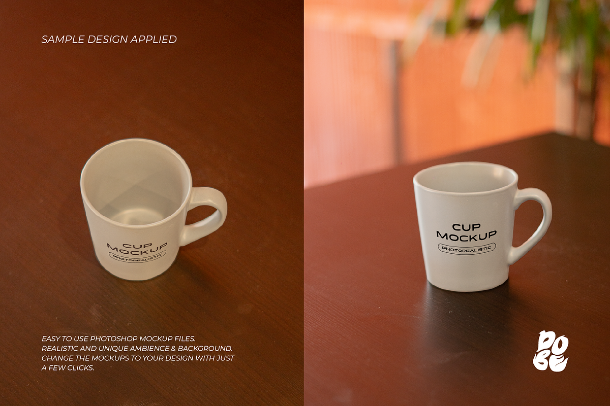 Cup Desk Mockup Set - Vol 1, a Product Mockup by DOBE Studio (Photo 4 of 5)