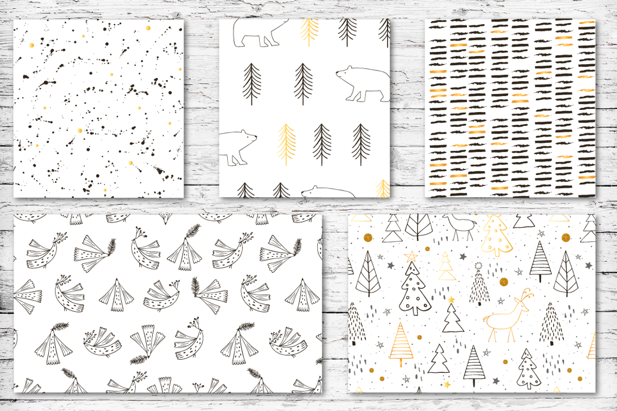 Cristmas mood - pattern set, a Pattern Graphic by Katya_lu (Photo 7 of 8)