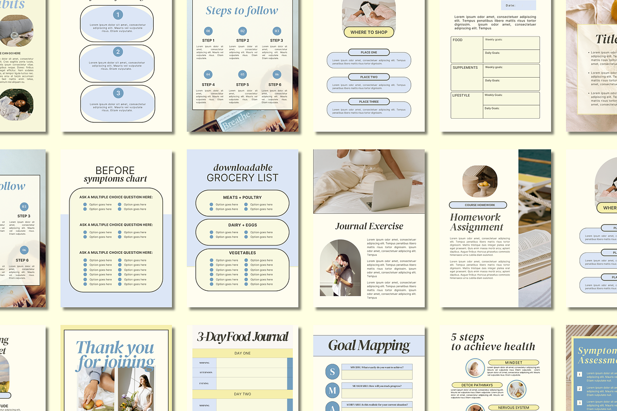 Health Coach Canva Workbook Template preview 2