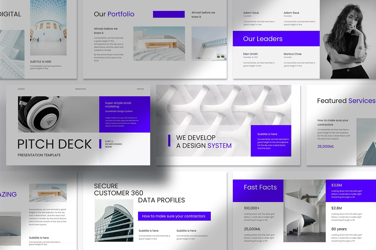 Pitch-deck Google Slide Presentation, a Presentation Template by Fit-tee (Photo 1 of 7)