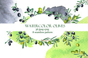 Watercolor olives, an Illustration by Watercolor & sketches (Thumbnail 1 of 7)