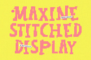 CS Maxine Stitched, a Slab Serif Font by Craft Supply Co. (Thumbnail 1 of 8)