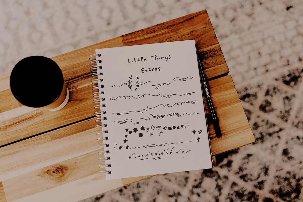 Little Things handwritten font, a Sans Serif Font by Ana's Fonts (Photo 8 of 8)
