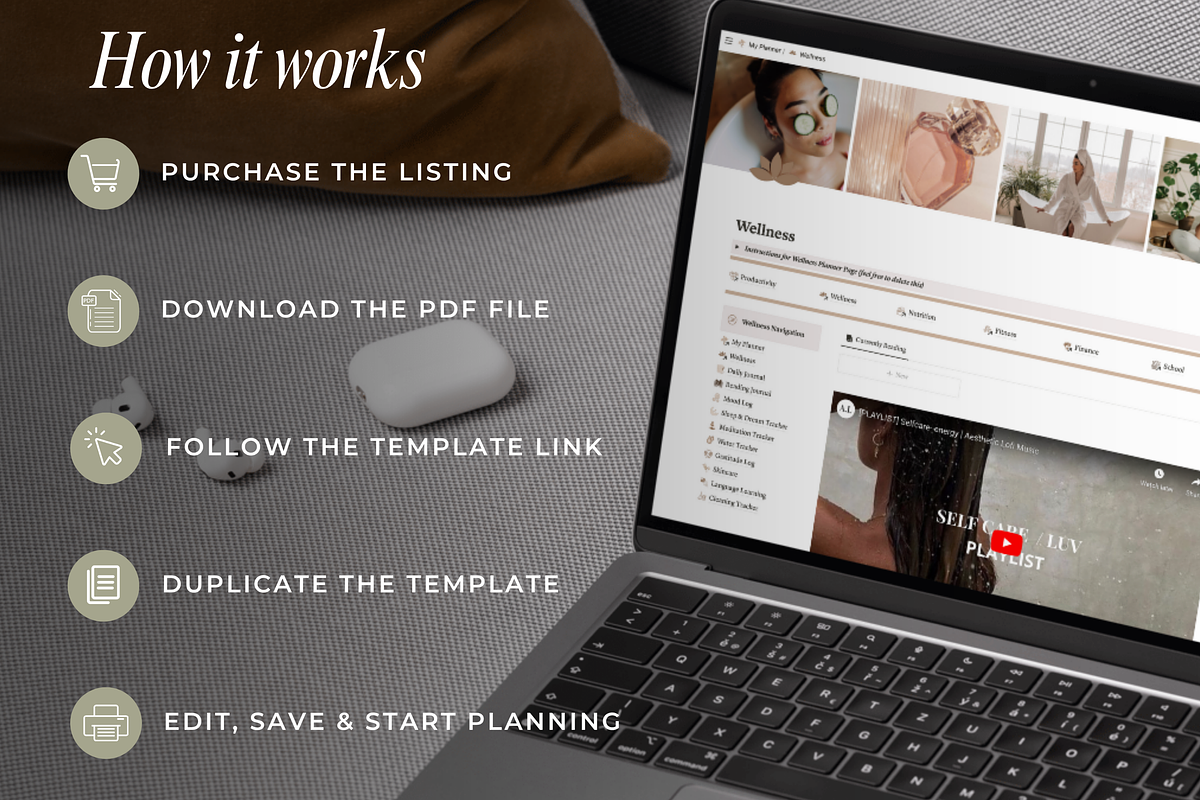 Notion Life Planner, Notion Template, a Branding & Logo Template by The Thrive Society (Photo 11 of 11)