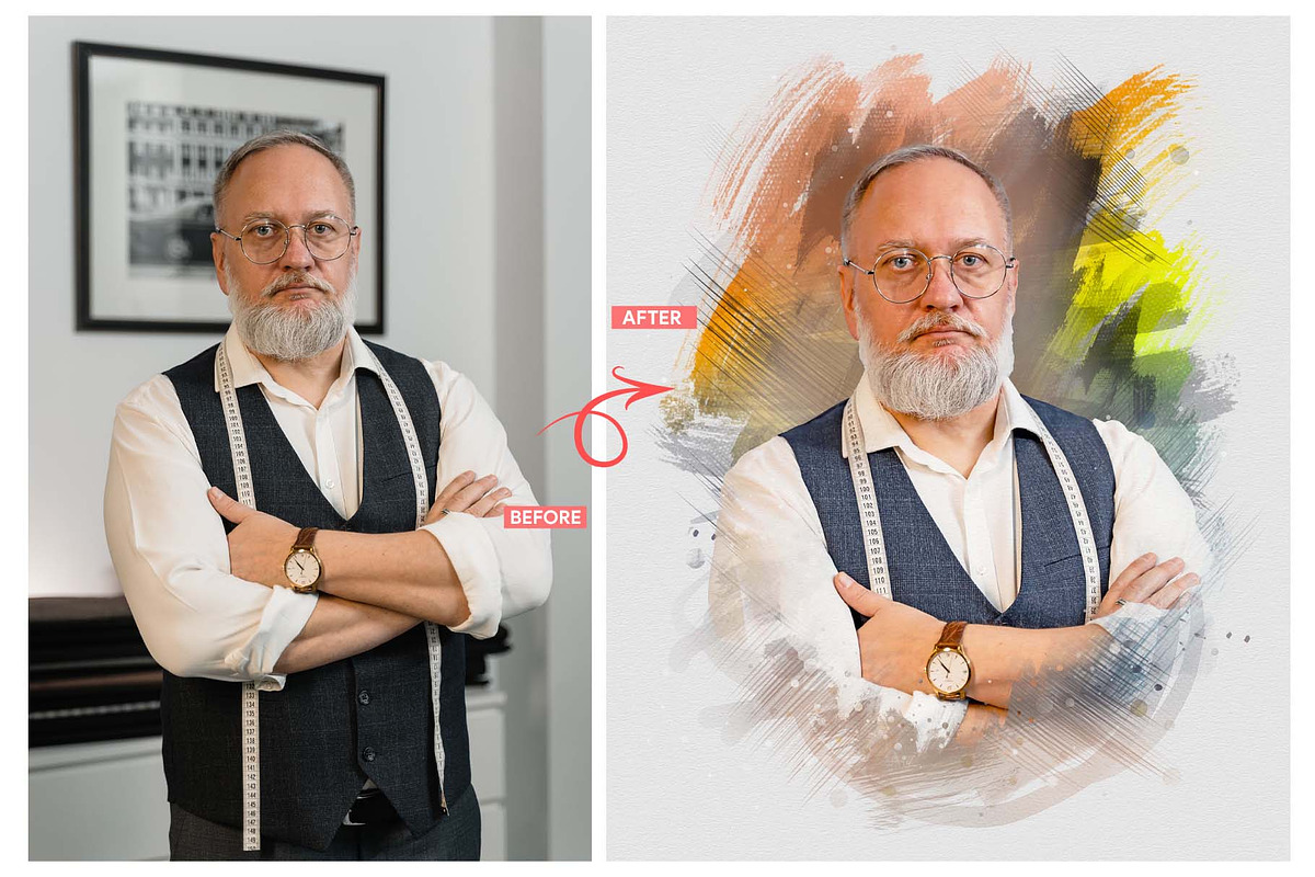 Smart Painting Photoshop Action, an Action Add-On by MRI STUDIO (Photo 3 of 14)