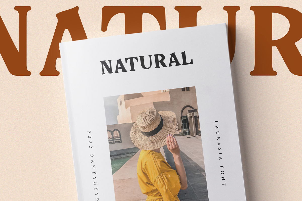 Laurasia Vintage Serif Font, a Serif Font by RantautypeStudio (Photo 6 of 15)