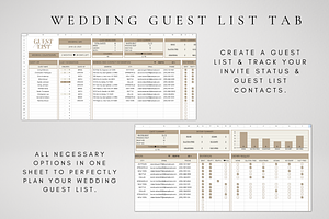 Guest List Tracker Spreadsheet