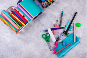 Decluttering concept. Stationery, a School & Education Photo by Yulia Furman