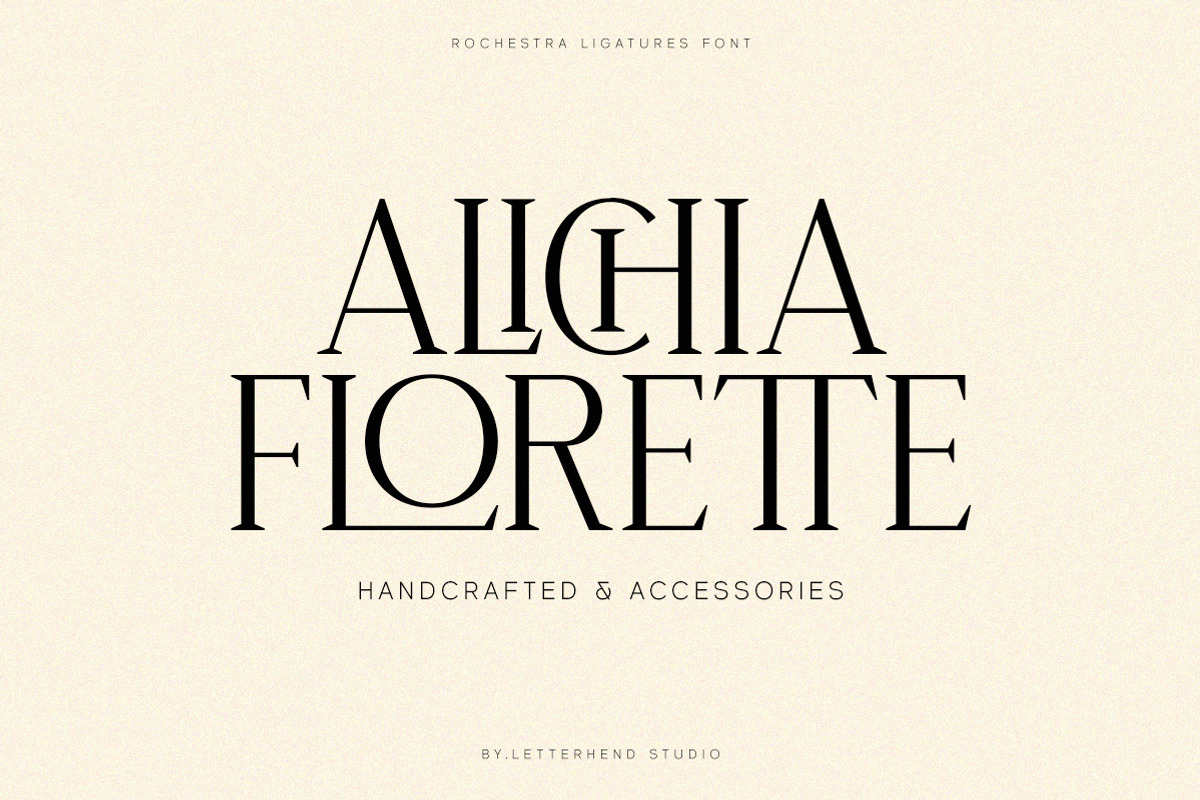 Rochestra Serif Typeface, a Serif Font by Letterhend Studio (Photo 2 of 9)