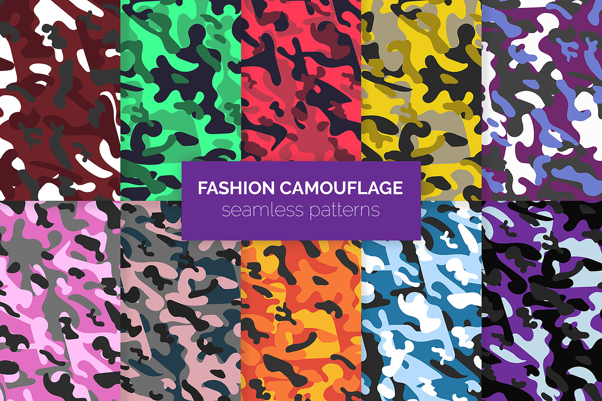 240 Camouflage Patterns Bundle, a Pattern Graphic by 3Y_Design (Photo 19 of 26)