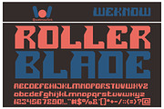 roller blade font, a Font by weknow (Thumbnail 1 of 5)