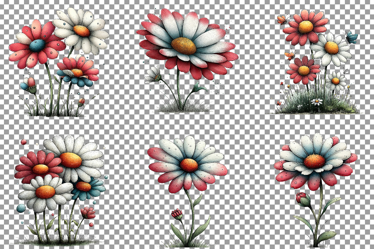 Whimsical Spring Chamomile Flower Pn, an Illustration by Sublimation Artist (Photo 4 of 7)