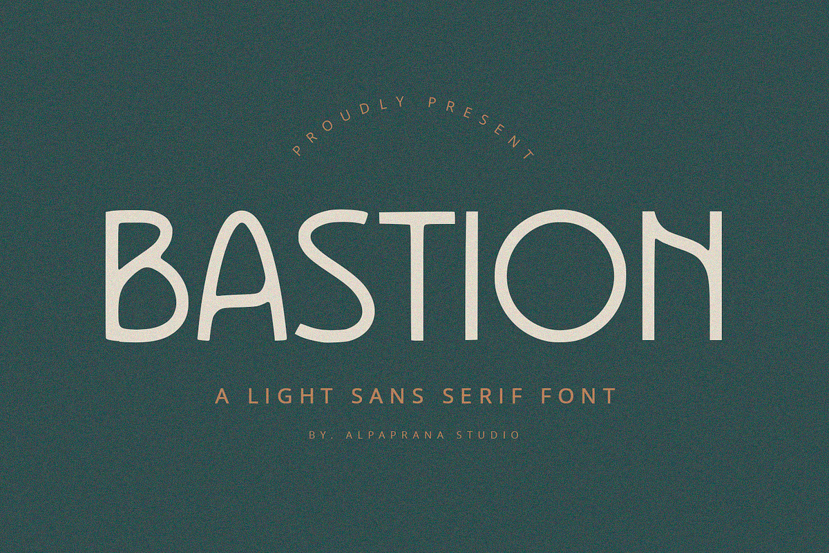 Bastion - Sans Serif Font, a Sans Serif Font by Alpaprana (Photo 1 of 10)