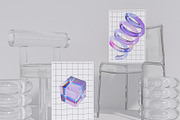Colorful 3D Duo Glass Shapes Pack, a Graphic by LarysaZabrotskaya (Thumbnail 10 of 14)