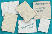 Notebook paper set, a Texture Graphic by Anastasia Koba (Thumbnail 1 of 8)
