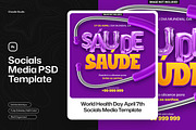 World health day april 7th social me, a Social Media Template by iDoodle Studio (Thumbnail 2 of 2)