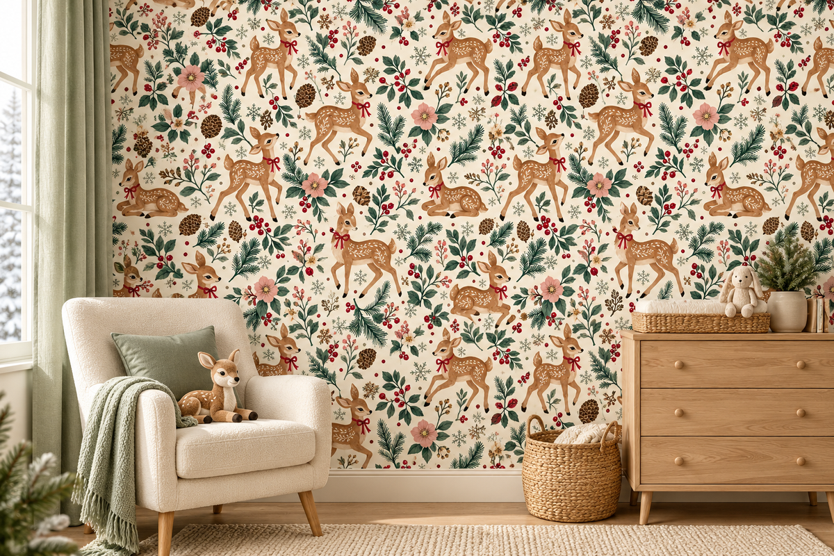 Juniper Hollow Winter Woodland, a Pattern Graphic by Colorsfav (Photo 2 of 7)