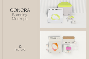 CONCRA | Branding Mockups