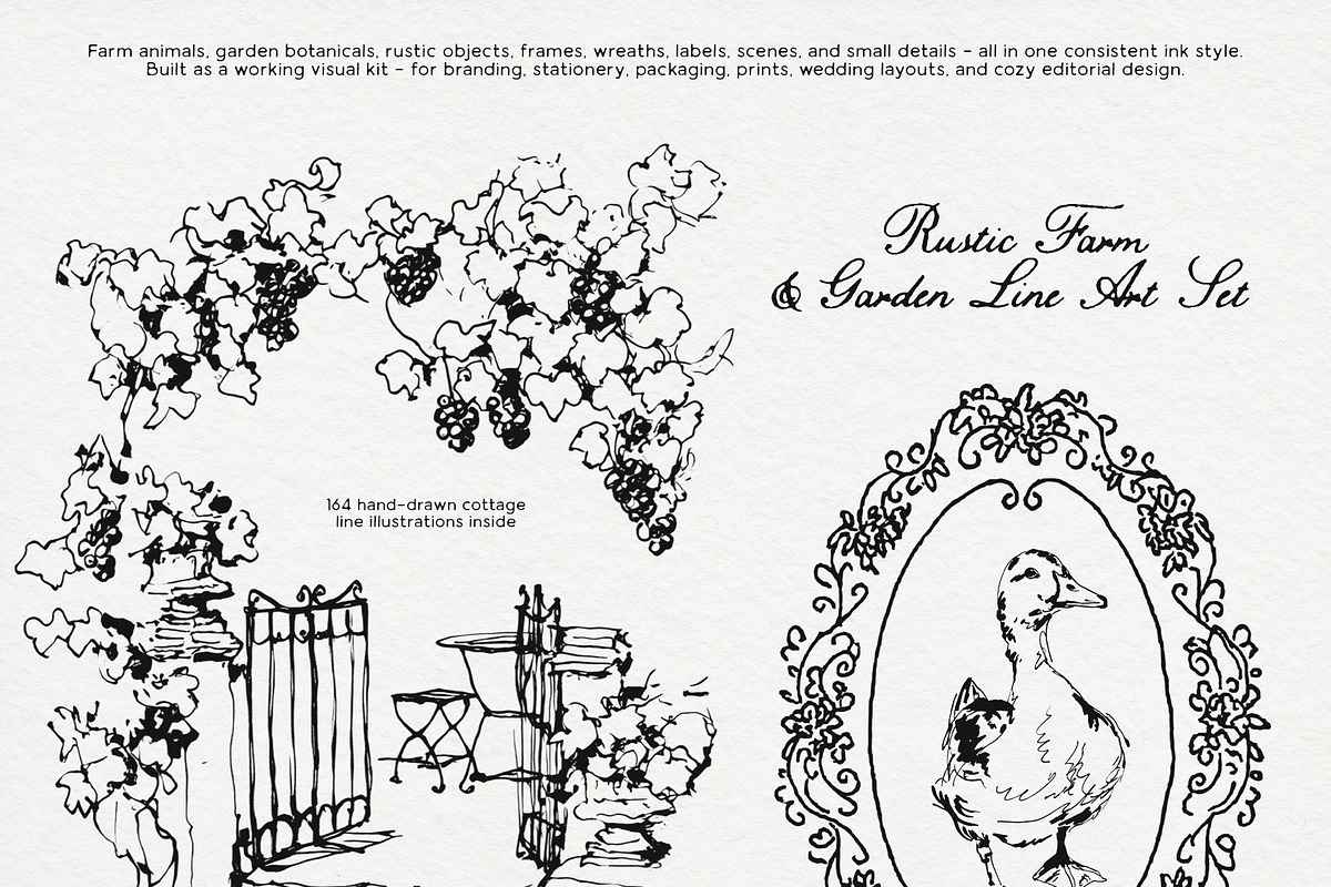 Under the Cottage Roof: Line Art, an Animal Illustration by Purple (Photo 4 of 16)