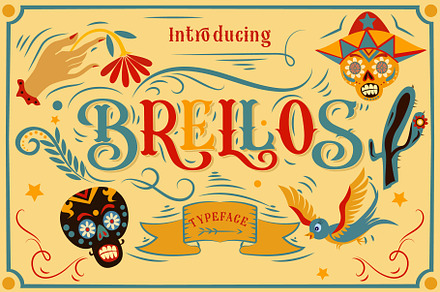 Brellos Typeface, a Serif Font by alit design