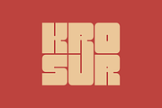 Krosur - Modern Display Typeface, a Sans Serif Font by Letterna (Thumbnail 1 of 4)
