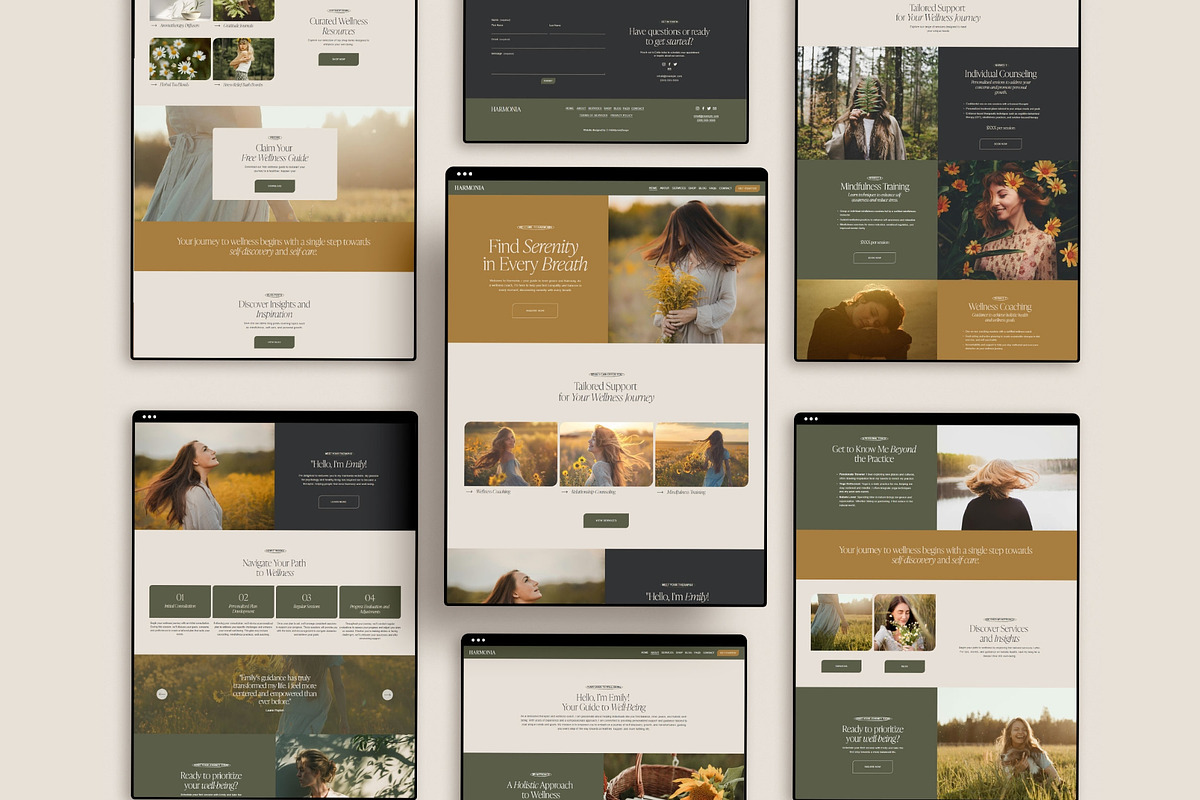 Therapist Website Template, a Squarespace Template by 3.14&Co (Photo 2 of 10)