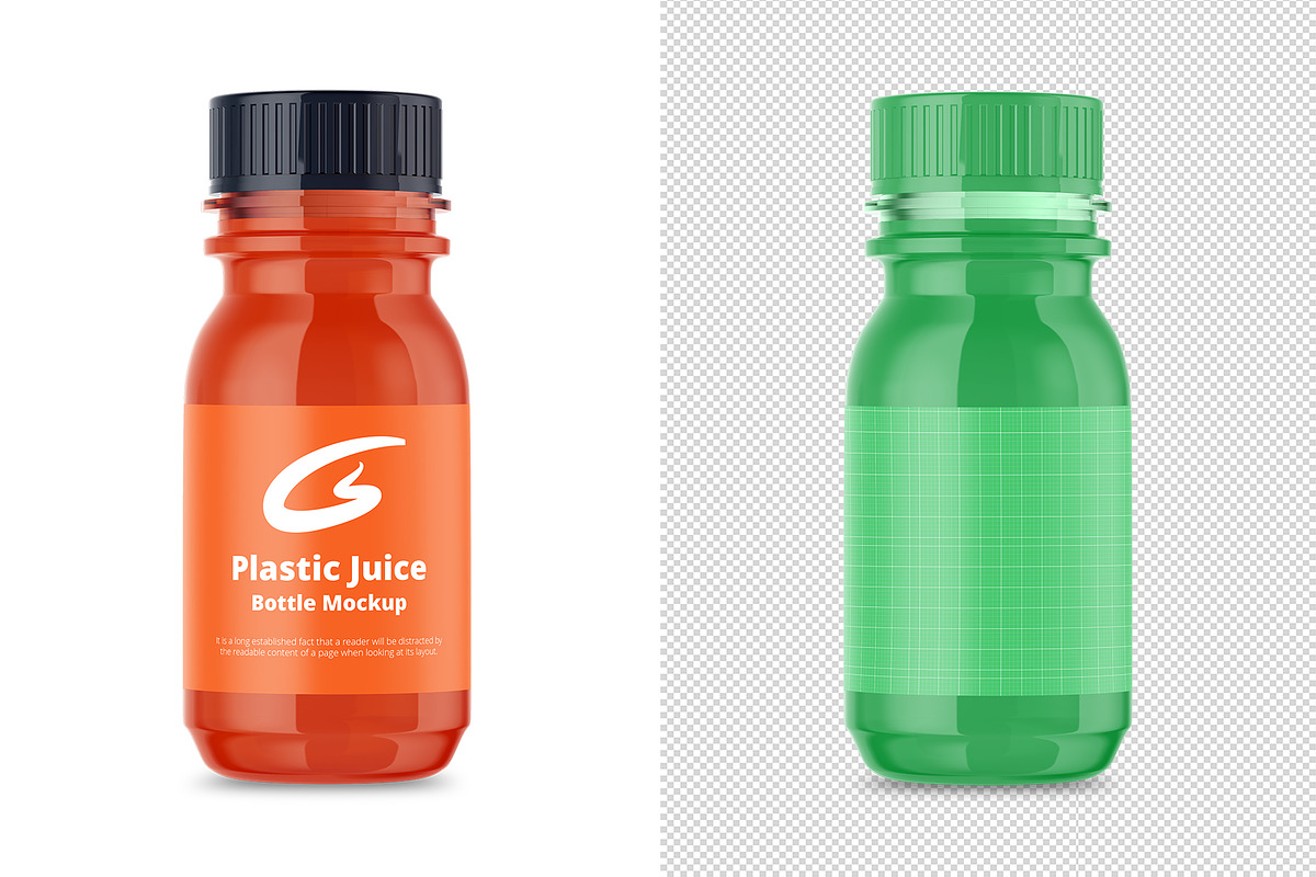 Plastic Juice Bottle Mockup, a Product Mockup by GraphicsPixel (Photo 2 of 3)