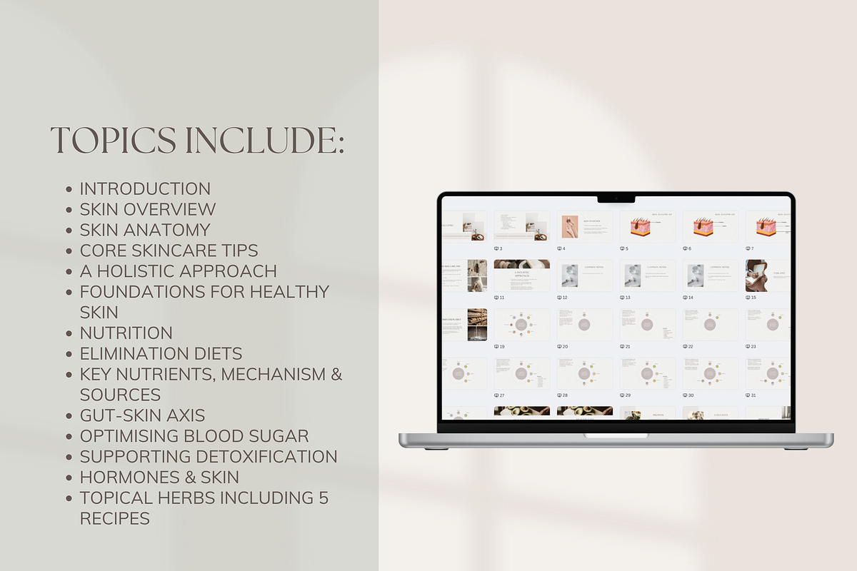 DFY Holistic Skin Webinar Canva, a Presentation Template by Naturopath Hub (Photo 4 of 9)