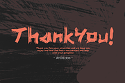 Airu Blash Brush Rough Font, a Handwritten Font by ArtiXLabs (Thumbnail 8 of 8)