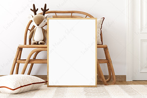 Frame Mockup Kids Boho PSD JPG PNG