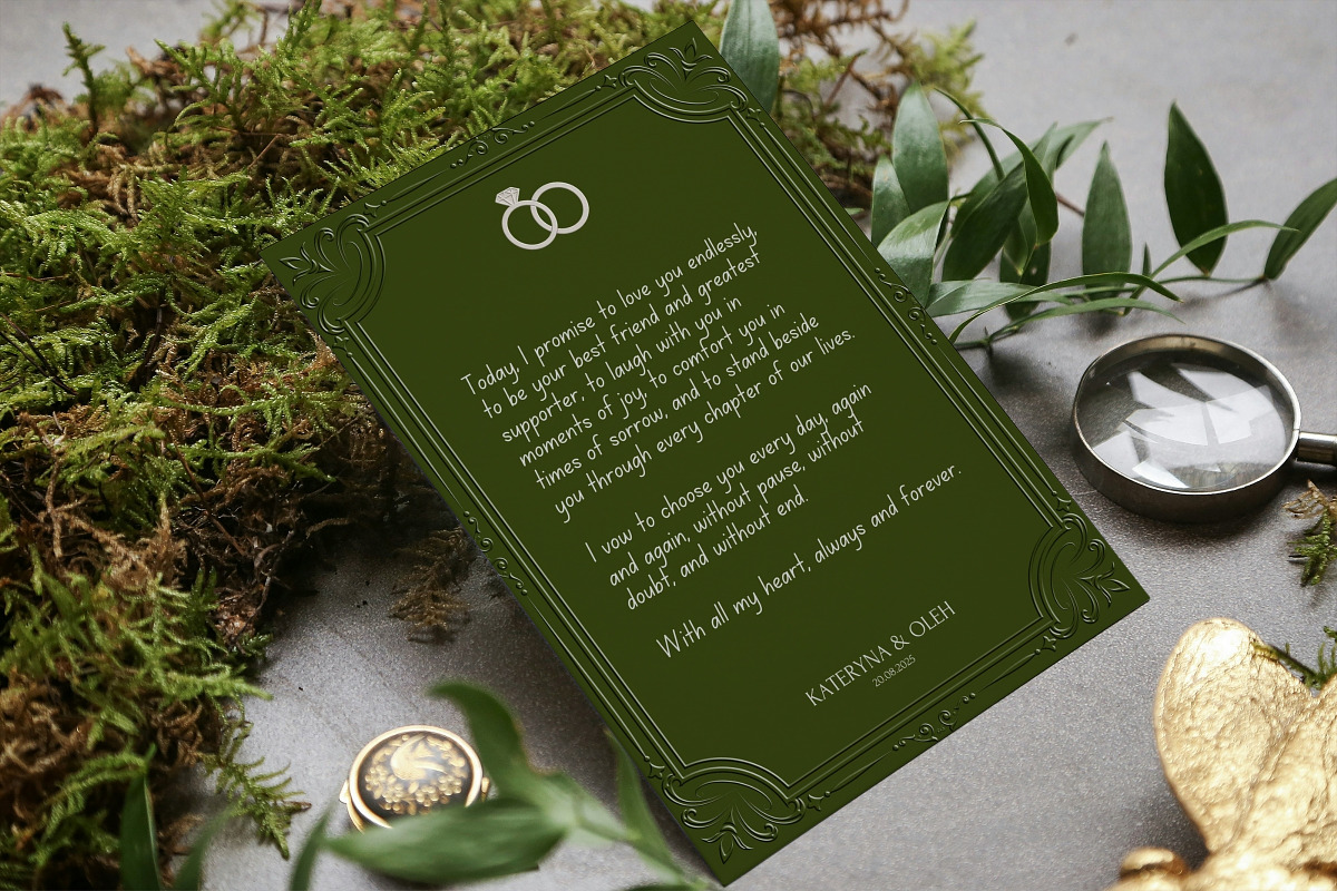 Wedding Vow Book – Canva Template, a Stationery Template by TrendyliciousStore (Photo 4 of 7)