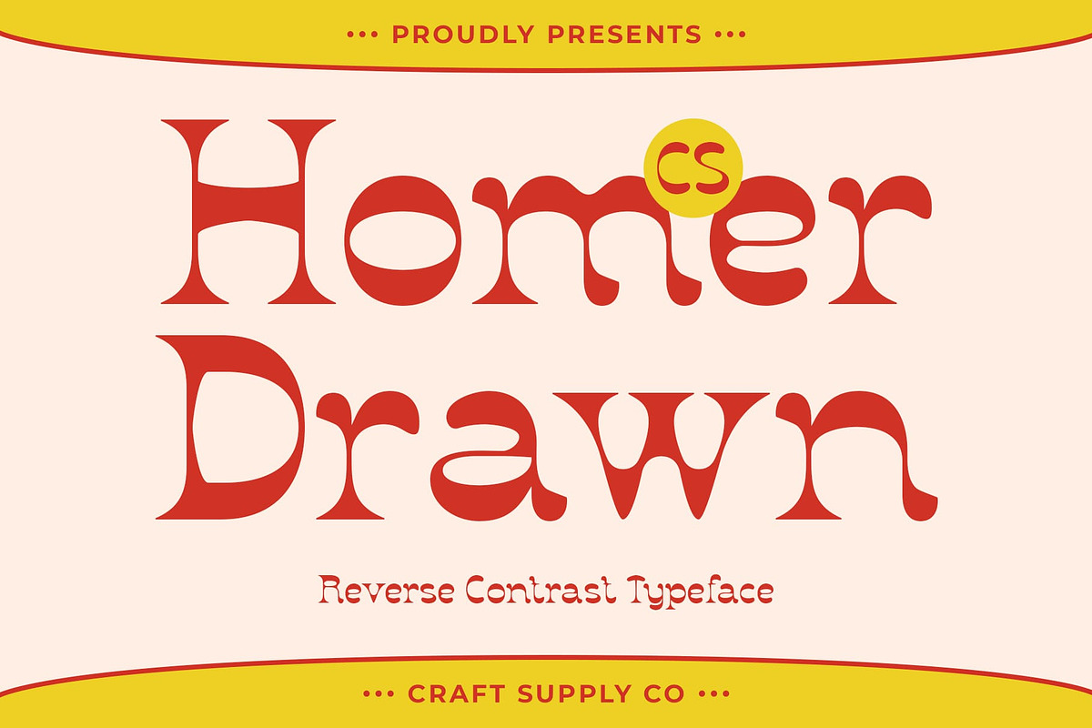CS Homer Drawn, a Serif Font by Craft Supply Co. (Photo 1 of 8)