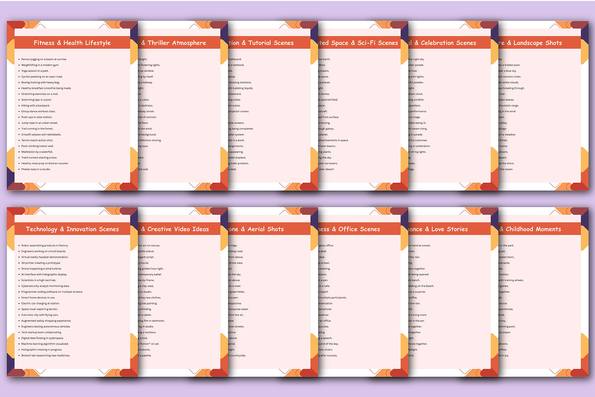 1000+ AI Video Creation Prompts, a Stationery Template by Designmela01 (Photo 2 of 5)