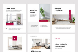 Minimal Interior Social Media Posts, a Social Media Template by Filip Studio