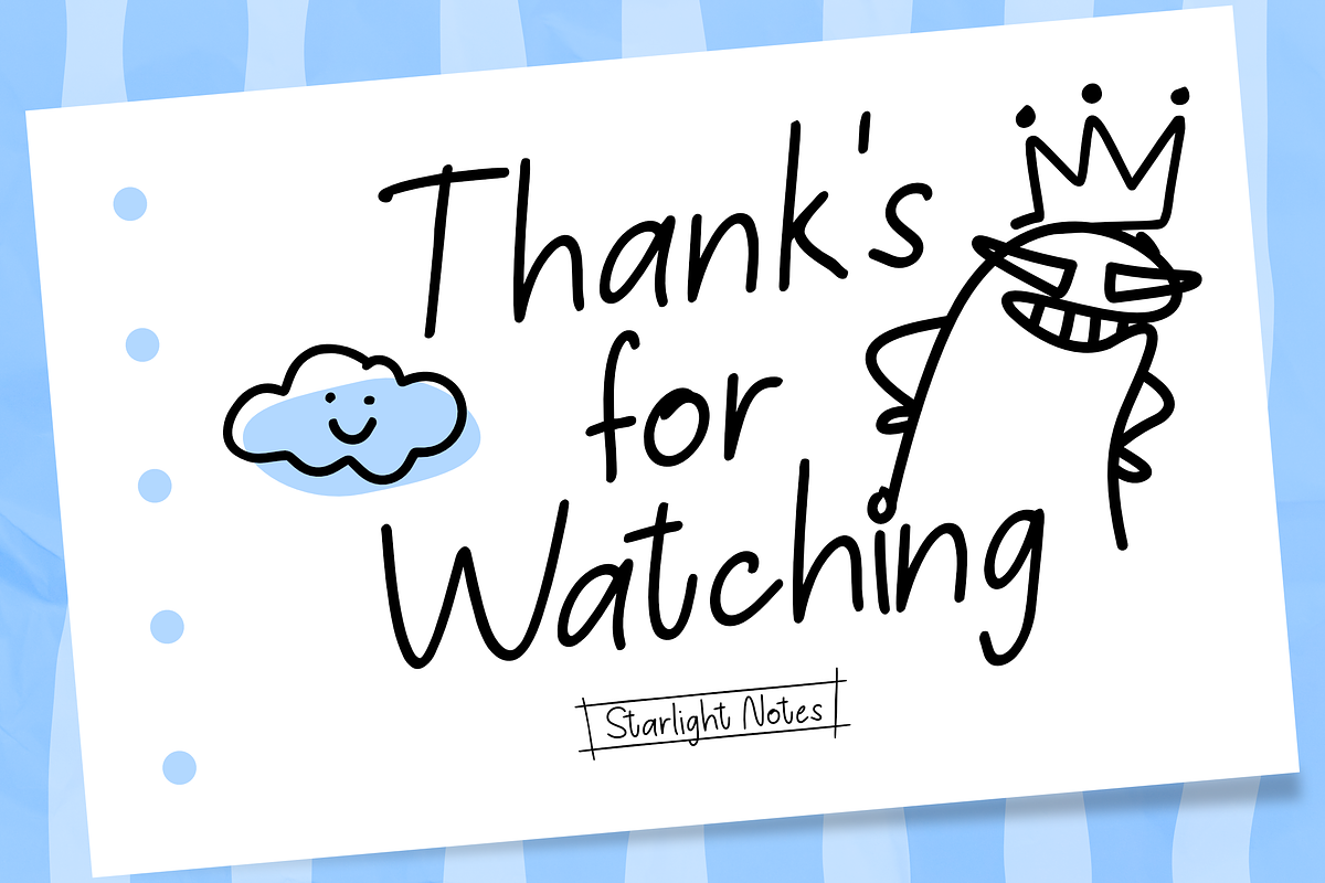 Starlight Notes Handwritten Font, a Handwritten Font by Namara Creative Studio (Photo 10 of 10)