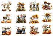 Fall Masons Jars Clipart, an Illustration by Designworld (Thumbnail 2 of 5)
