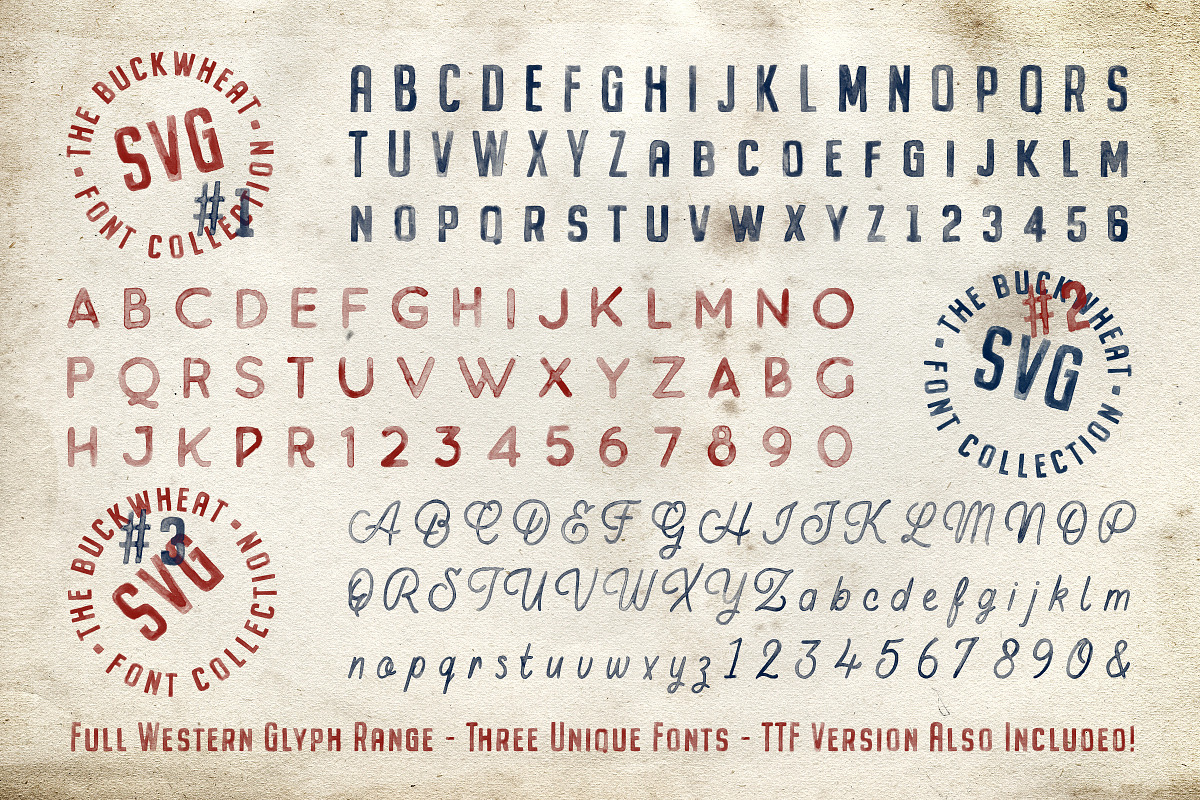 Buckwheat Opentype SVG Fonts, a Handwritten Font by Tom Chalky (Photo 7 of 8)