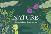 Nature Leaves Flower and Mandala, a Decorative Illustration by Papatongartist (Thumbnail 1 of 7)