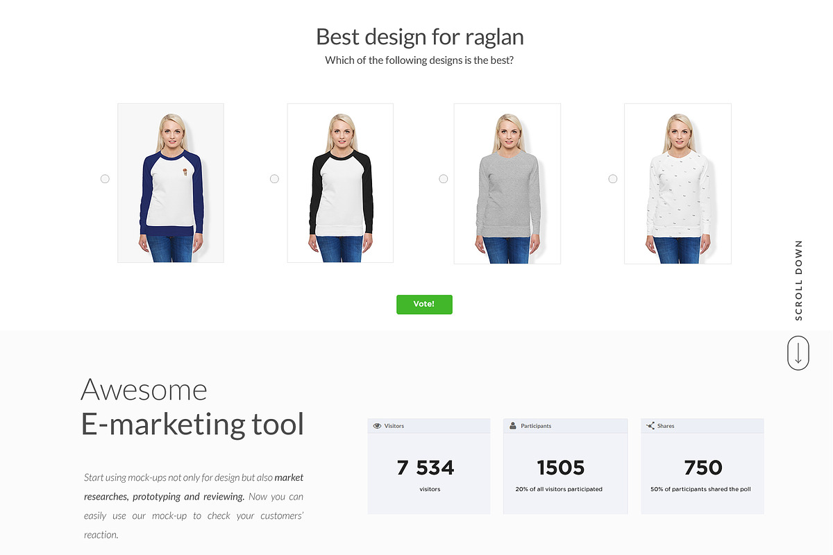 Women Raglan Mock-ups Set DEMO, a Books & Magazine Mockup by Apparel_Mockups (Photo 19 of 24)