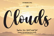 Clouds | Script Font, a Script Font by Scratchones (Thumbnail 1 of 5)