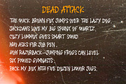 DEAD ATTACK, a Blackletter Font by AMINMARIO (Thumbnail 6 of 6)