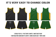 Basketball Jersey kit – Editable PSD, a Shirt Mockup by std.badboy (Thumbnail 2 of 4)