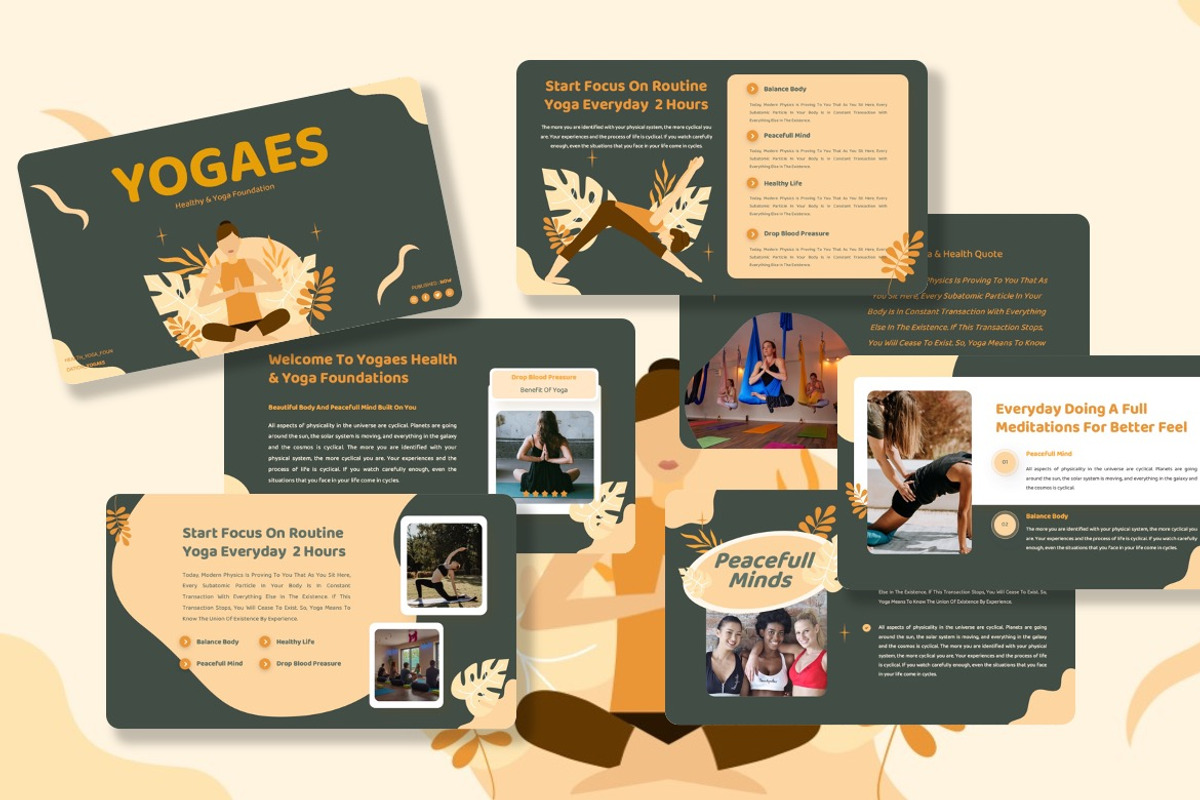 Yogaes - Yoga Powerpoint, a Presentation Template by Dhabee (Photo 5 of 8)