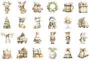 Plaid Green Christmas Clipart, an Illustration by Sublimation Artist (Thumbnail 2 of 6)