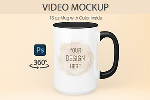 Accent Mug Video Mockup