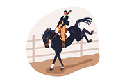 Naughty, disobedient horses training, an Animal Illustration by Good Studio (Thumbnail 4 of 16)