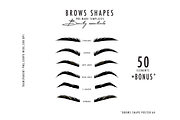 Makeup logo Lashes Brows SVG, an Icon by Milatoo (Thumbnail 2 of 3)