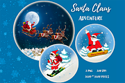 Santa Claus Adventure, an Illustration by MarisoArt (Thumbnail 1 of 4)